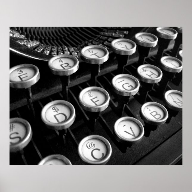 Poster Old Typewriter (Devant)
