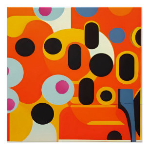 Poster Olives pâles - Ken Gage Abstrait