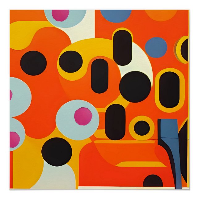 Poster Olives pâles - Ken Gage Abstrait (Devant)