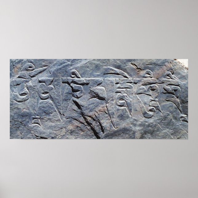 Poster om mani padme hum shi gros plan (Devant)