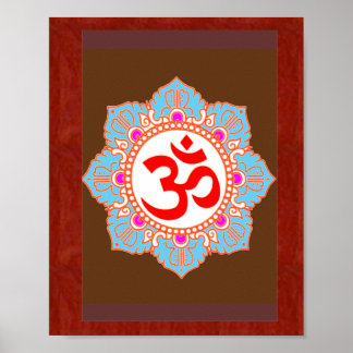 Poster Om Mantra Art : par Navin Joshi, cadeaux LOWPRICE
