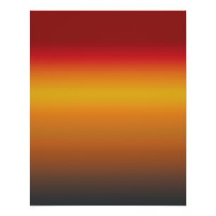 Poster Ombre jaune rouge orange rouge vibrant