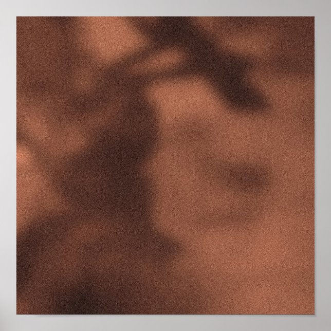 Poster Ombre Orange NYC Sidewalk Heure de pointe Foule (Devant)