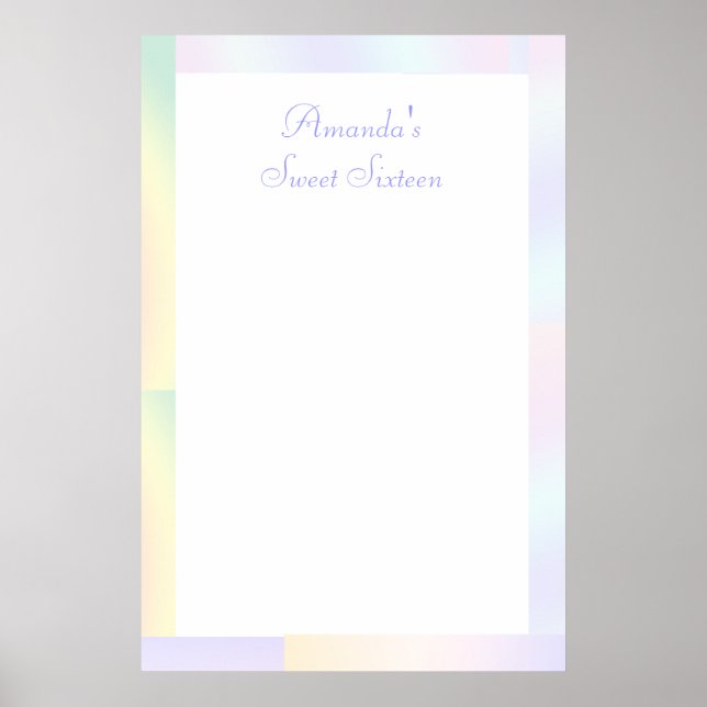 Poster Ombre, Sweet sixteen, Bat mitzvah, Se connecter (Devant)