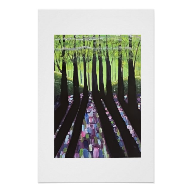 Poster Ombres forestières (Devant)