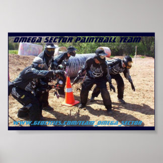 Poster Omega Sector Paintball Team