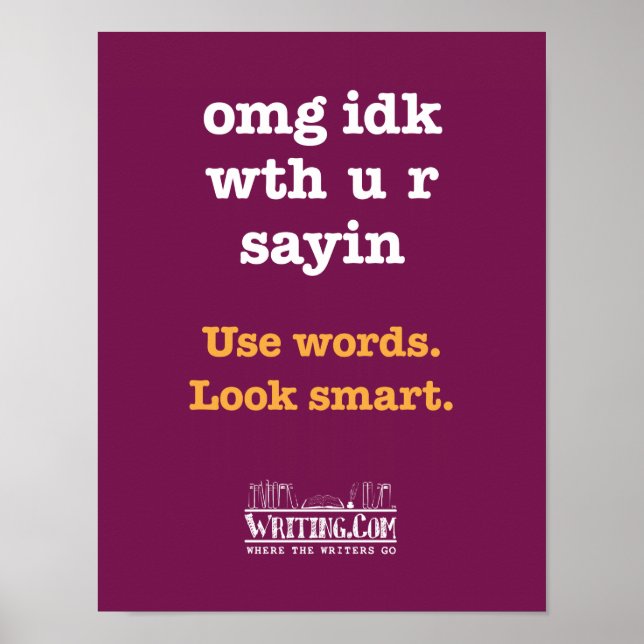 Poster omg idk avec (Devant)