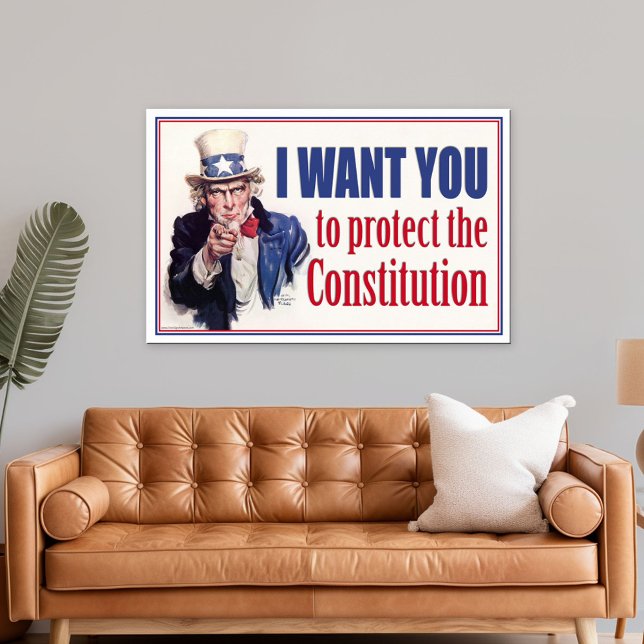 Poster Oncle Sam : JE VEUX VOUS... (Patriotic Poster)