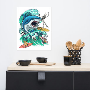 Poster Onde requin