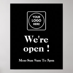 Poster Open de Black Now Ouverture d'entreprise