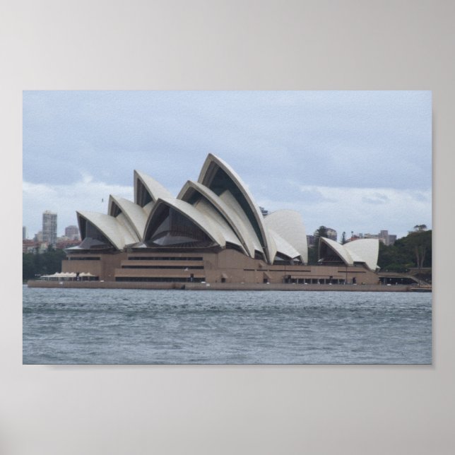 Poster Opéra De Sydney Au Soleil Sous Un Nuage (Devant)