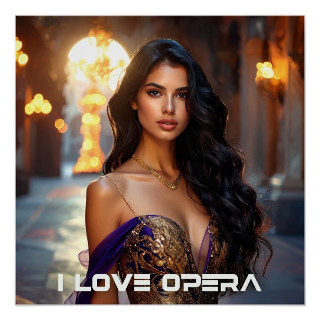 POSTER OPERA - I LOVE OPERA (Devant)