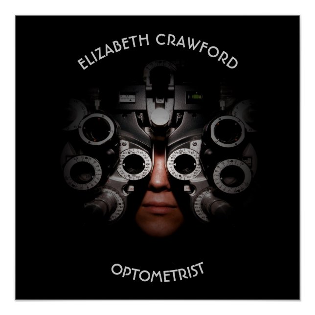 Poster Ophtalmologiste Optométriste Opticien Vision de te (Devant)