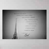 Poster - Oquirrh Mountain Utah LDS Temple 3