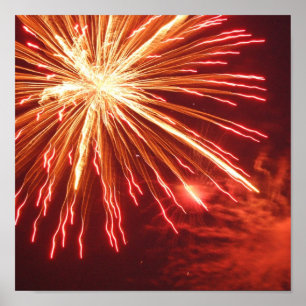 Poster Orange Firework