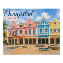 Oranjestad Aruba île des Caraïbes Voyage Souvenir