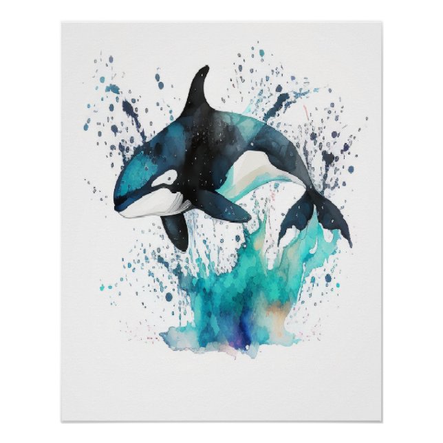 Poster Orcinus orca (Devant)