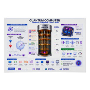Poster Ordinateur Quantique