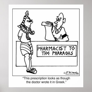 Poster Ordonnance égyptienne Écrite Dans