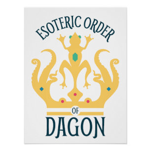Poster Ordre ésotérique de Dagon Innsmouth Lovecraft