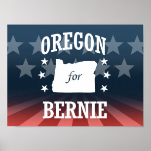 POSTER OREGON POUR BERNIE SANDERS