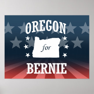 POSTER OREGON POUR BERNIE SANDERS