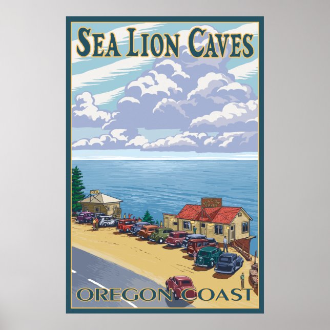 Poster Oregon - Sea Lion Caves (Devant)