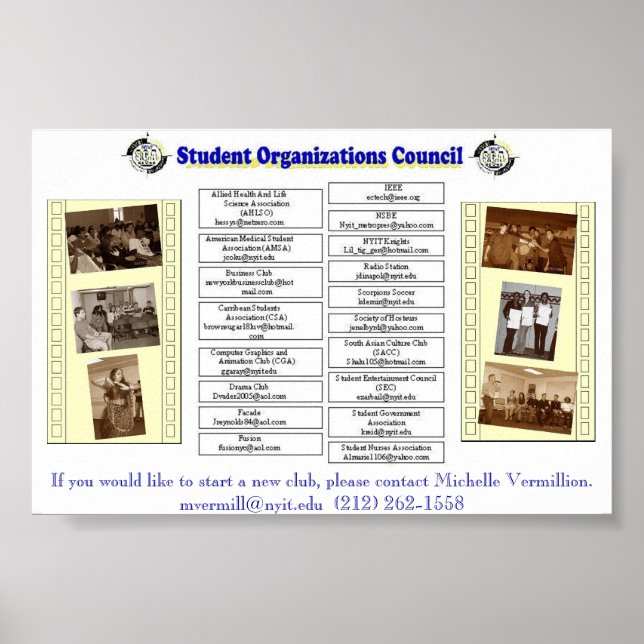 Poster Organisations (Devant)
