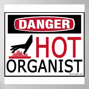 Poster Organiste Hot