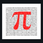 Poster Original red number pi day mathematical symbol<br><div class="desc">Original red number pi day mathematical symbol</div>