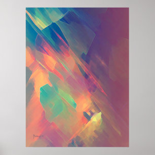 Poster Origine de pensée - copie abstraite de peinture