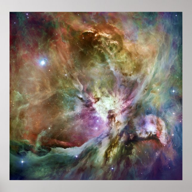 Poster Orion Nebula Composition from Hubble and Spitzer (Devant)