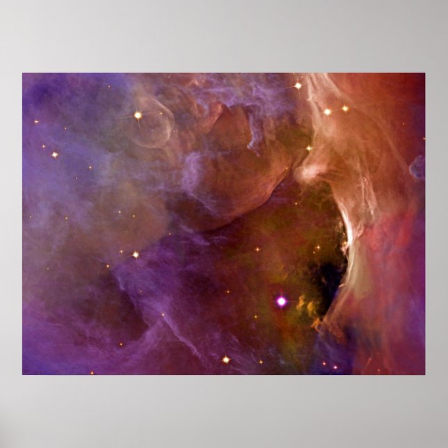 Poster Orion Nebula saumon rose NASA (Devant)