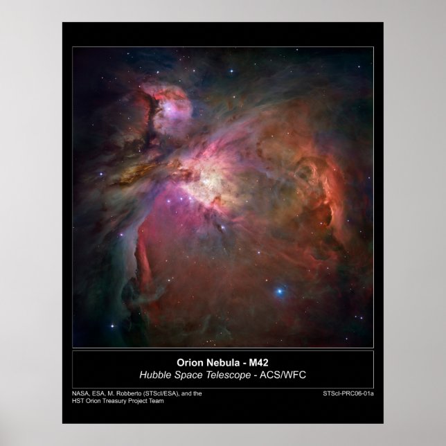 Poster OrionNebula-M42-2006-01a (Devant)