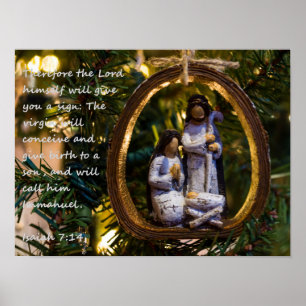 Poster Ornement de la Nativité Isiah Sept Quatorze
