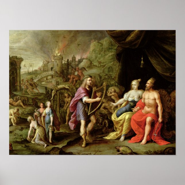 Poster Orphée dans le monde clandestin (Devant)