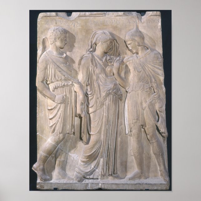 Poster Orphée, Eurydice et Hermes (Devant)