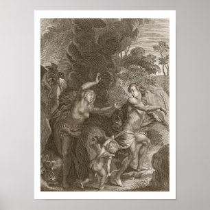 Poster Orphée, Eurydice principal hors d'enfer, regarde