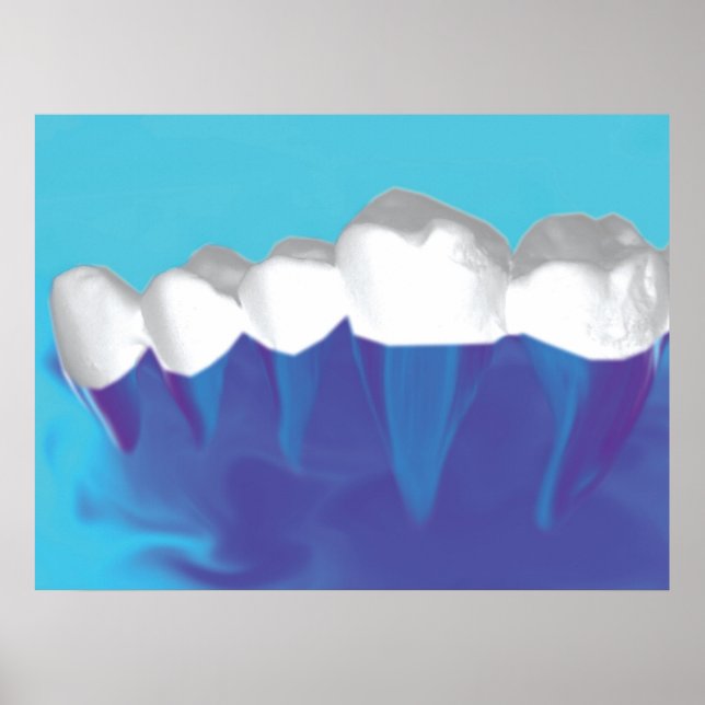 Poster Orthodontiste Dentiste Conception de dents  (Devant)