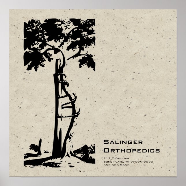Poster Orthopédique Arbre Croché Speckle (Devant)