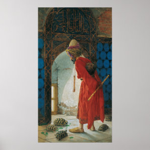 Poster Osman Hamdi Bey l'entraîneur de tortue