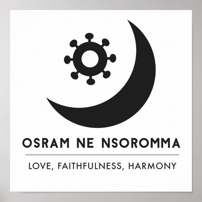 Poster Osram ne nsoromma | amour, fidélité, harmonie (Devant)
