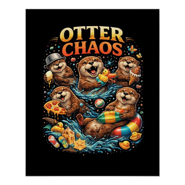 Poster Otter Chaos (Devant)