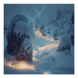 Poster Où la lumière erre en hiver