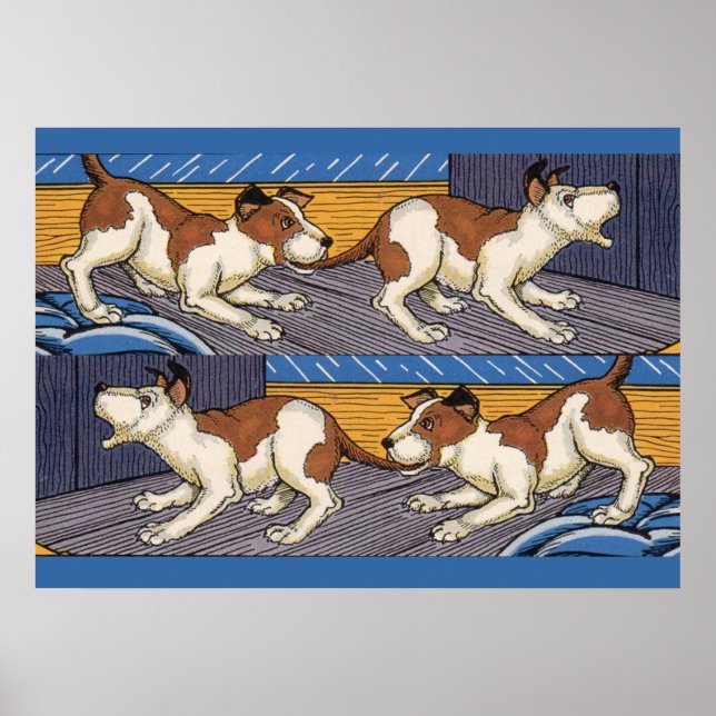 Poster OUI ! chien mord chien (Devant)