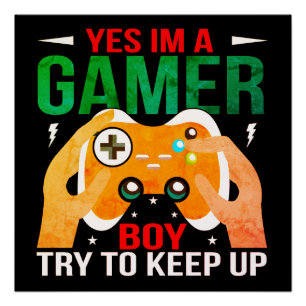 POSTER OUI, JE SUIS UN GARÇON DE GAMER