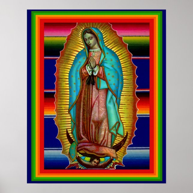 Poster Our Lady of Guadalupe Zarape Imprimer l'affiche (Devant)
