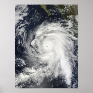 Poster Ouragan Rick au sud-ouest de la Basse Californie