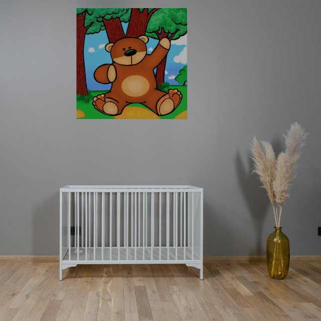 Poster Ours dans la prairie - Ours en prairie (Créateur téléchargé)