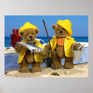 Poster Ours Dinky : Pêcheurs